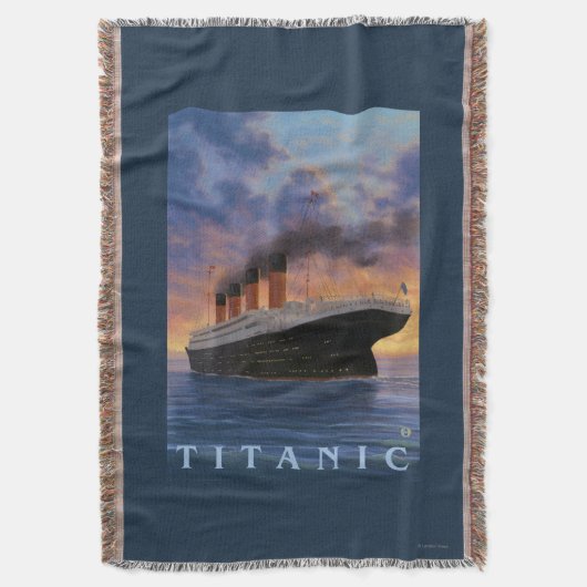 Titanic SceneWhite Star Line Deken (Voorkant Verticaal)
