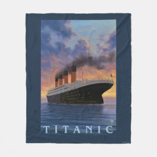 Titanic SceneWhite Star Line Fleece Deken