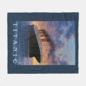 Titanic SceneWhite Star Line Fleece Deken (Voorkant (Horizontaal))