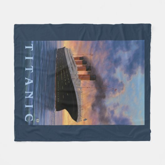 Titanic SceneWhite Star Line Fleece Deken (Voorkant (Horizontaal))