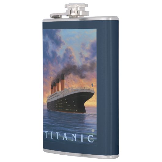 Titanic SceneWhite Star Line Heupfles (Links)