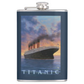 Titanic SceneWhite Star Line Heupfles (Voorkant)