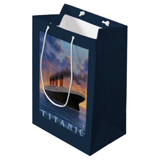 Titanic SceneWhite Star Line Medium Cadeauzakje (Voorkant Gekanteld)