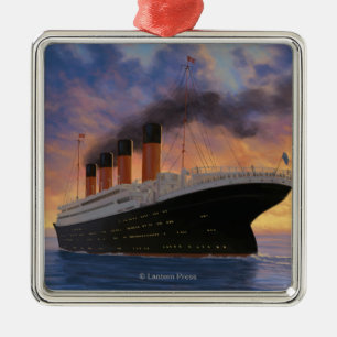 Titanic SceneWhite Star Line Metalen Ornament