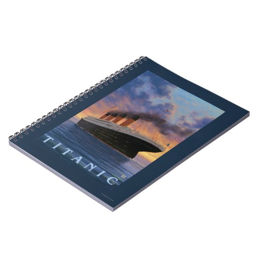 Titanic SceneWhite Star Line Notitieboek (Linkerzijde)