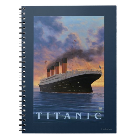 Titanic SceneWhite Star Line Notitieboek (Voorkant)