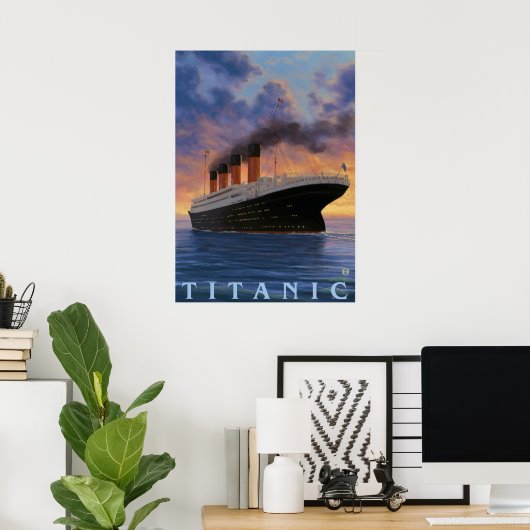 Titanic SceneWhite Star Line Poster (Thuiskantoor)