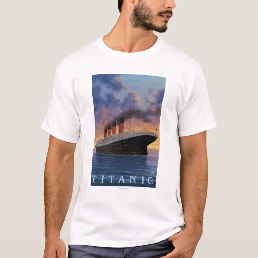 Titanic SceneWhite Star Line T-shirt (Voorkant)