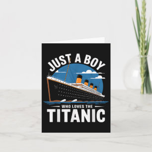 Titanic-schip is een jongen die dol is op de Titan Kaart