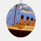 Titanic Schip Keramisch Ornament (Links)