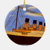 Titanic Schip Keramisch Ornament (Achterkant)