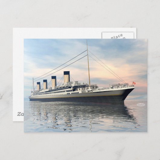 Titanic ship - 3D rendering Briefkaart (Voorkant / Achterkant)