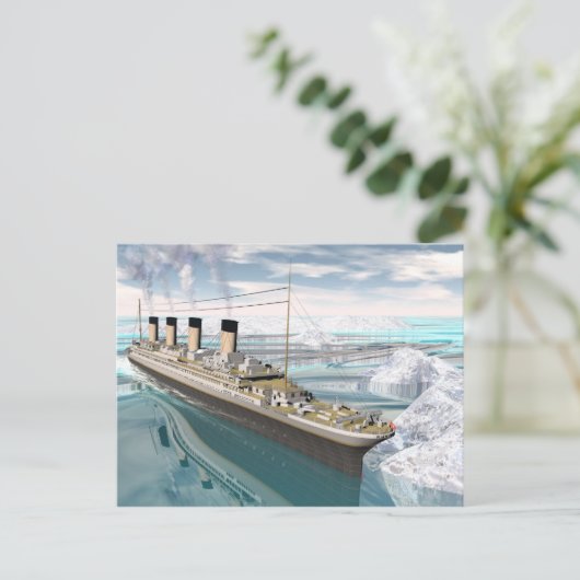 Titanic ship - 3D rendering Briefkaart (Staand voorkant)