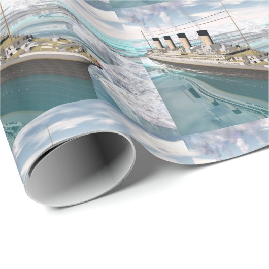 Titanic ship - 3D rendering Cadeaupapier (Rol Hoek)