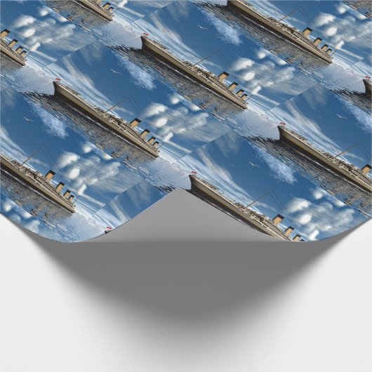 Titanic ship - 3D rendering Cadeaupapier (Hoek)