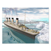 Titanic ship - 3D rendering Foto Afdruk (Voorkant)