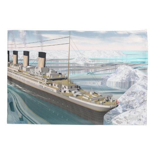 Titanic ship - 3D rendering Kussensloop (Achterkant)
