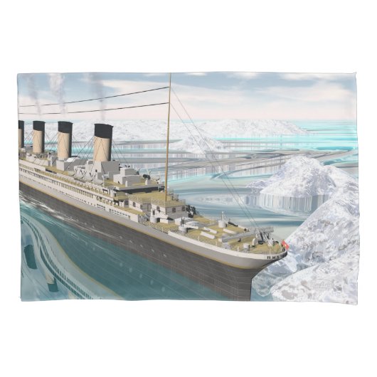 Titanic ship - 3D rendering Kussensloop (Voorkant)