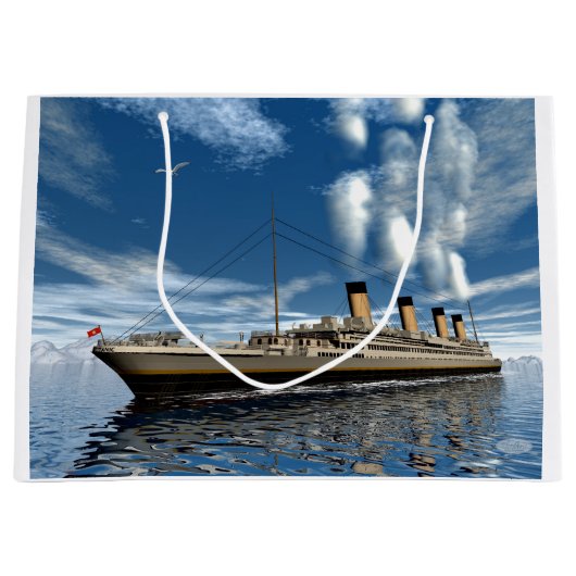 Titanic ship - 3D rendering Large Cadeautasje (Voorkant)