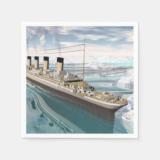 Titanic ship - 3D rendering Servet (Voorkant)