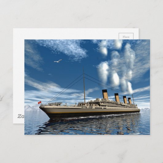 Titanic ship briefkaart (Voorkant / Achterkant)