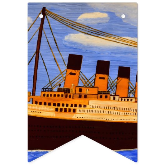 Titanic Ship bunting banner (Eerste vlag)
