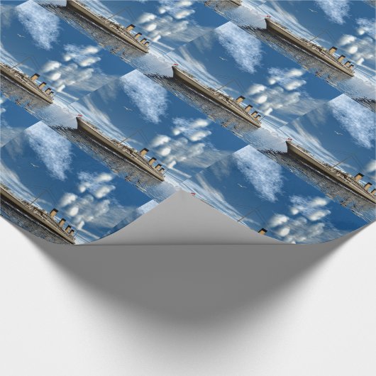 Titanic ship cadeaupapier (Hoek)