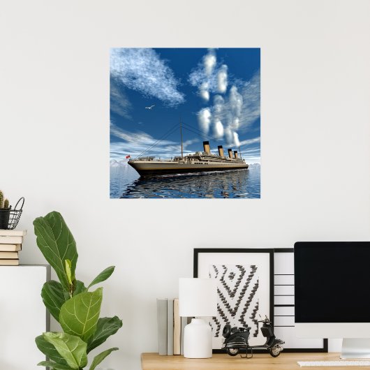 Titanic ship poster (Thuiskantoor)