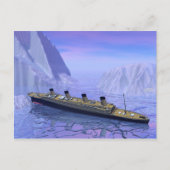 Titanic ship sinking - 3D rendering Briefkaart (Voorkant)