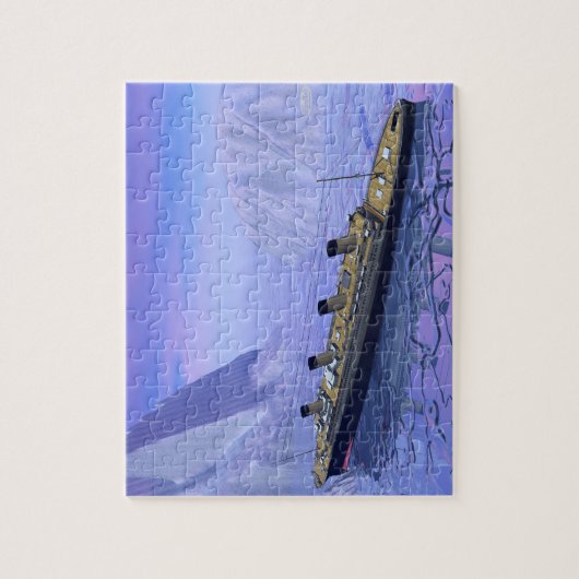 Titanic ship sinking - 3D rendering Legpuzzel (Verticaal)