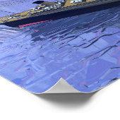 Titanic ship sinking - 3D rendering Poster (Hoek)