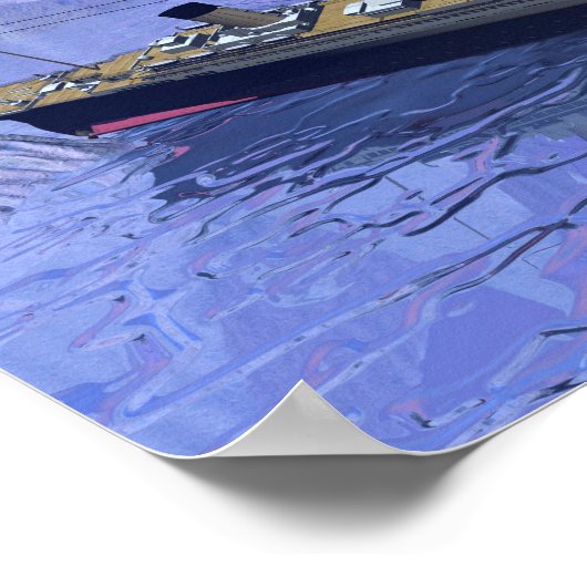 Titanic ship sinking - 3D rendering Poster (Hoek)
