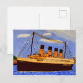 Titanic Ship wenskaart Briefkaart (Voorkant / Achterkant)