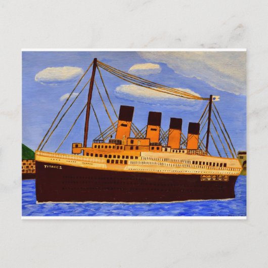 Titanic Ship wenskaart Briefkaart (Voorkant)