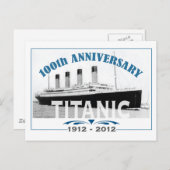 Titanic Sinking 100 Year Jubileum Briefkaart (Voorkant / Achterkant)