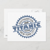 Titanic Sinking 100 Year Jubileum Briefkaart (Voorkant / Achterkant)