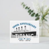 Titanic Sinking 100 Year Jubileum Briefkaart (Staand voorkant)