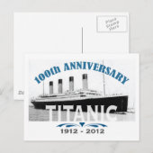 Titanic Sinking 100 Year Jubileum Briefkaart (Voorkant / Achterkant)