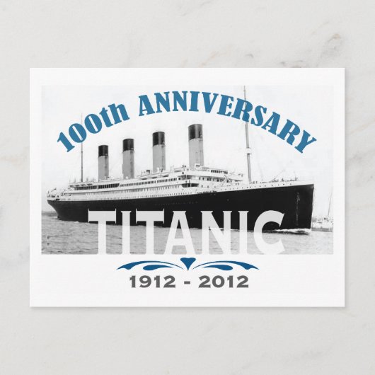 Titanic Sinking 100 Year Jubileum Briefkaart (Voorkant)
