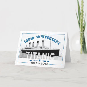 Titanic Sinking 100 Year Jubileum Kaart