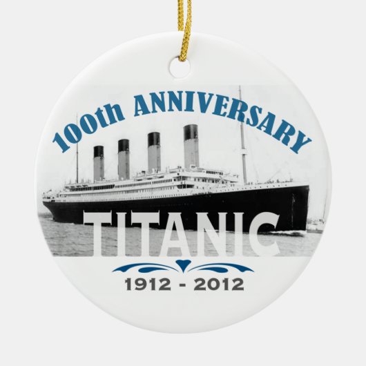 Titanic Sinking 100 Year Jubileum Keramisch Ornament (Voorkant)