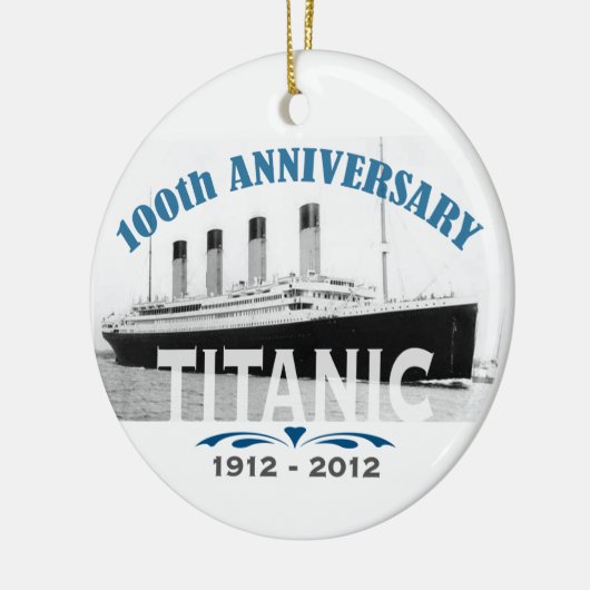 Titanic Sinking 100 Year Jubileum Keramisch Ornament (Links)