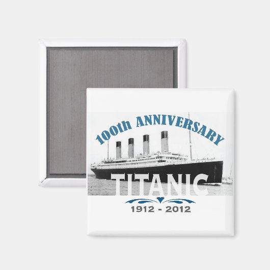 Titanic Sinking 100 Year Jubileum Magneet (Voorkant / Achterkant)
