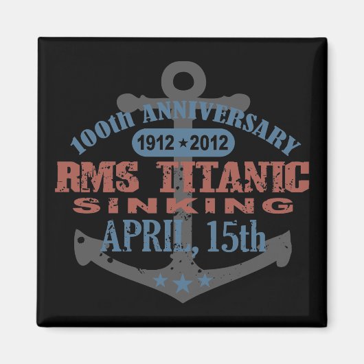 Titanic Sinking 100 Year Jubileum Magneet (Voorkant)