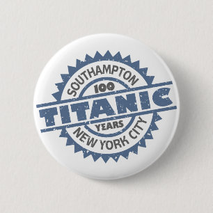 Titanic Sinking 100 Year Jubileum Ronde Button 5,7 Cm