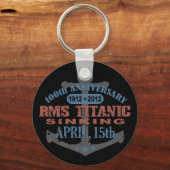 Titanic Sinking 100 Year Jubileum Sleutelhanger (Voorkant)