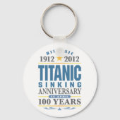 Titanic Sinking 100 Year Jubileum Sleutelhanger (Voorkant)