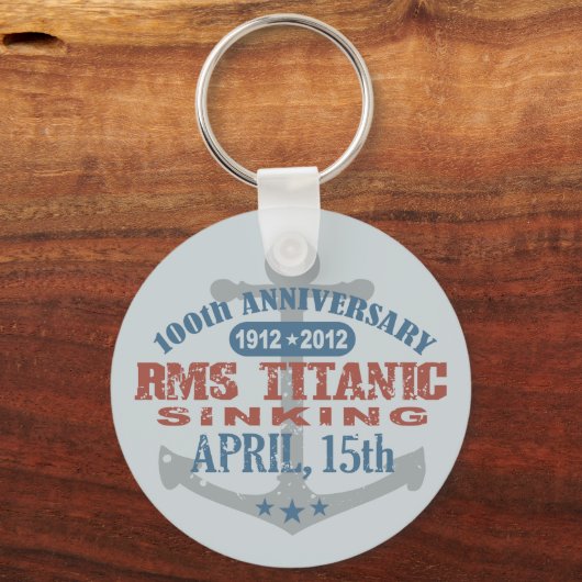 Titanic Sinking 100 Year Jubileum Sleutelhanger (Voorkant)