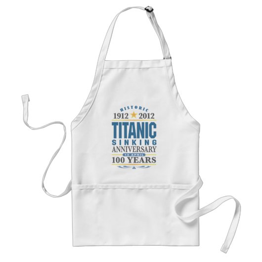 Titanic Sinking 100 Year Jubileum Standaard Schort (Voorkant)