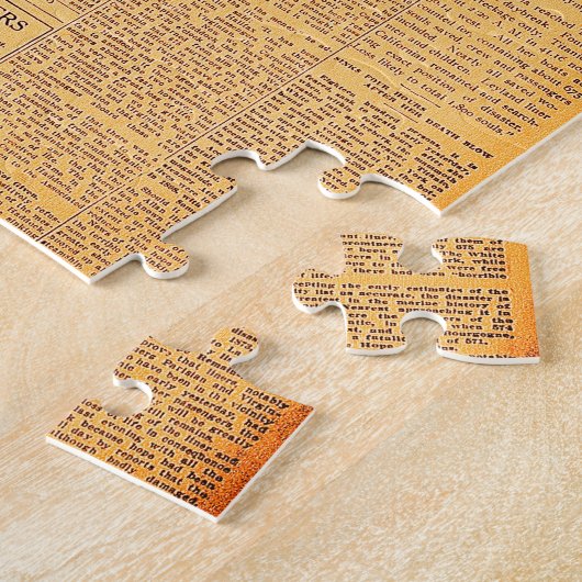 Titanic Sinks after Collision with Iceberg C1912 Legpuzzel (Zijkant)